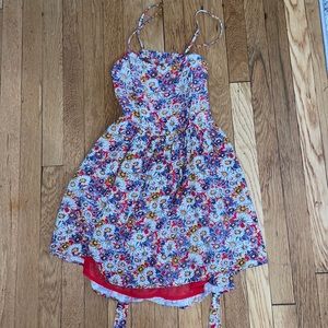 Forever 21 open back summer dress with flower print